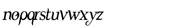 PN Beautimous Condensed Italic Font LOWERCASE