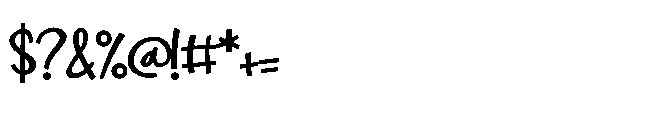PN Bleautiful Bold Font OTHER CHARS