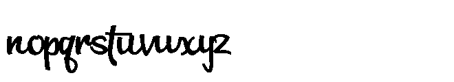 PN Bleautiful Bold Font LOWERCASE