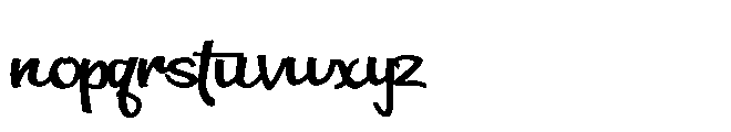 PN Bleautiful Expanded Bold Font LOWERCASE