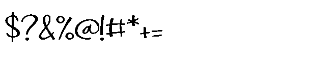 PN Bleautiful Expanded Font OTHER CHARS