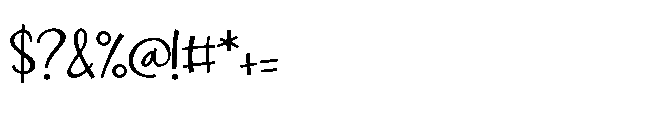 PN Bleautiful Regular Font OTHER CHARS