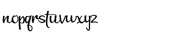 PN Bleautiful Regular Font LOWERCASE