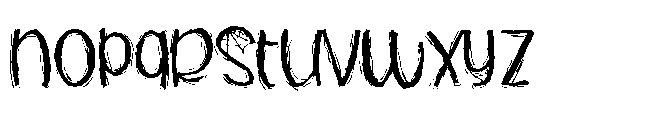PN Blueboo Expanded Font LOWERCASE