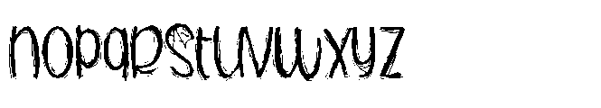 PN Blueboo Regular Font LOWERCASE