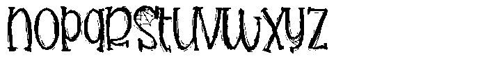 PN Blueboo Too Regular Font LOWERCASE