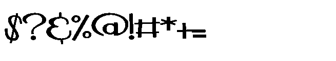PN Buche De Noel Expanded Bold Font OTHER CHARS
