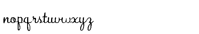 PN Bunchberry Expanded Font LOWERCASE