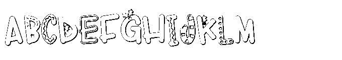 PN Christmas Calories 3 d Font UPPERCASE