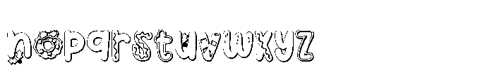 PN Christmas Calories 3 d Font LOWERCASE