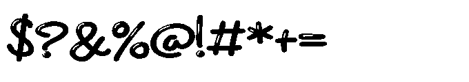 PN Christmas Calories Script Expanded Font OTHER CHARS