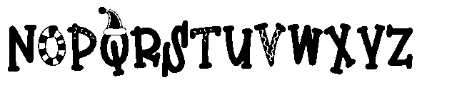 PN Christmas Calories Serif Font UPPERCASE