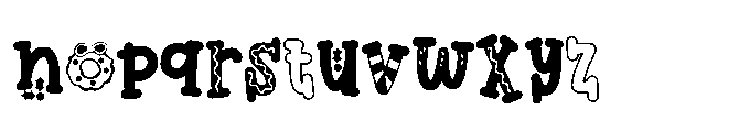 PN Christmas Calories Serif Font LOWERCASE