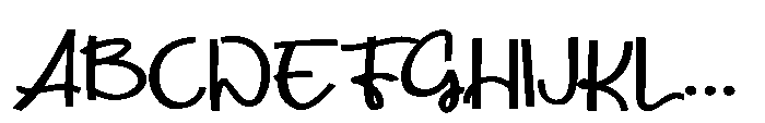 PN City Lalalights Script Expanded Font UPPERCASE