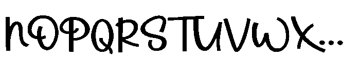 PN City Lalalights Script Expanded Font UPPERCASE