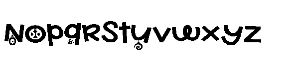 PN Eggnoger Sans Expanded Font LOWERCASE