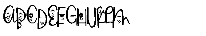 PN Flower Market Condensed Font UPPERCASE