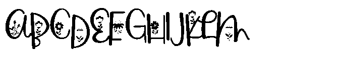 PN Flower Market Regular Font UPPERCASE