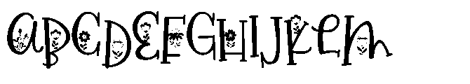 PN Flower Market Serif Font UPPERCASE