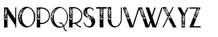 PN French Florals Condensed Font UPPERCASE