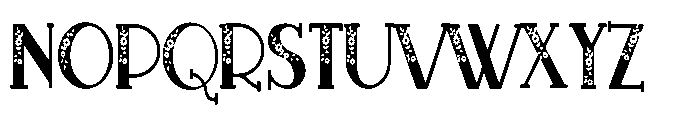 PN French Florals Deux Condensed Font UPPERCASE