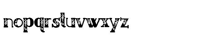 PN French Florals Deux Condensed Font LOWERCASE