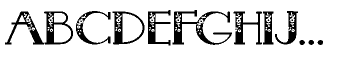PN French Florals Deux Expanded Font UPPERCASE