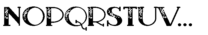PN French Florals Deux Expanded Font UPPERCASE