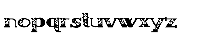 PN French Florals Deux Expanded Font LOWERCASE