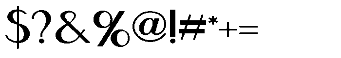 PN French Florals Expanded Font OTHER CHARS