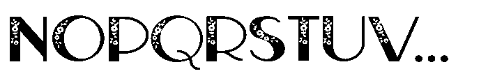 PN French Florals Expanded Font UPPERCASE