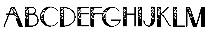 PN French Florals Regular Font UPPERCASE