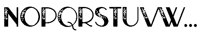 PN French Florals Regular Font UPPERCASE