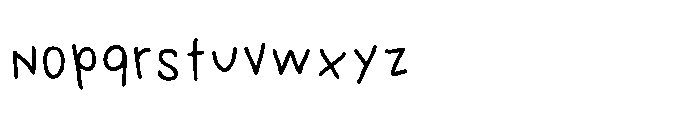 PN Grudge Print Bold Font LOWERCASE