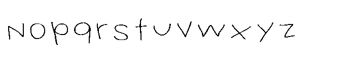 PN Grudge Print Expanded Font LOWERCASE
