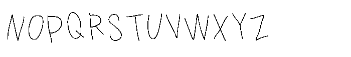 PN Grudge Print Font UPPERCASE