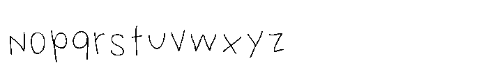 PN Grudge Print Font LOWERCASE