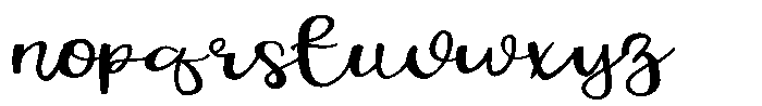 PN Harpischord Expanded Font LOWERCASE