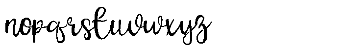 PN Harpischord Stencil Font LOWERCASE
