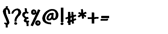 PN Heart Throb Expanded Font OTHER CHARS