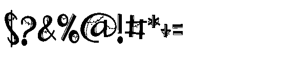 PN Holly Garland Condensed Font OTHER CHARS