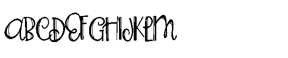 PN Holly Garland Script Condensed Font UPPERCASE