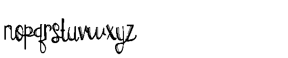 PN Holly Garland Script Condensed Font LOWERCASE