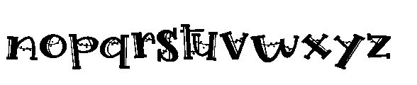 PN Holly Garland Serif Expanded Font LOWERCASE