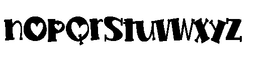 PN Jelly Dream Romance Condensed Font LOWERCASE