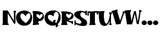 PN Jelly Dream Romance Semi-condensed Font UPPERCASE