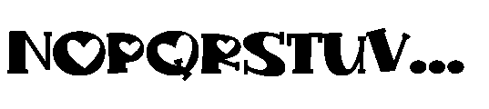 PN Jelly Dream Romance Font UPPERCASE