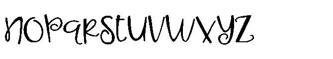 PN Ladylike Expanded Font LOWERCASE