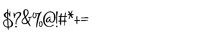 PN Ladylike Regular Font OTHER CHARS