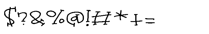 PN Little Tikes Expanded Font OTHER CHARS